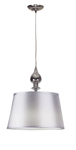 PRIMA LAMPA WISZĄCA CHROMOWY 1X60 E27 ABAŻUR SREBRNY 31-03690 Candellux