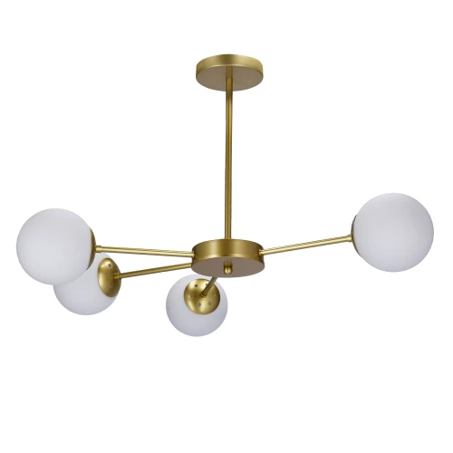 Mati lampa wisząca mosiądz 4x20w g9 klosz biały 34-01566 Candellux