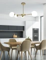 Mati lampa wisząca mosiądz 4x20w g9 klosz biały 34-01566 Candellux