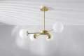 Mati lampa wisząca mosiądz 4x20w g9 klosz biały 34-01566 Candellux