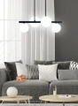 Kama lampa wisząca czarny+złoty 4x28w g9 klosz biały 34-01214 Candellux