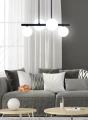 Kama lampa wisząca czarny+złoty 4x28w g9 klosz biały 34-01214 Candellux