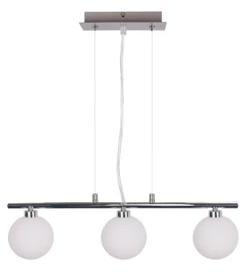 Raisa lampa wisząca chromowy 3x40w g9 klosz biały 33-01382 Candellux