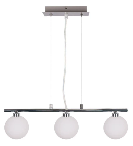 Raisa lampa wisząca chromowy 3x40w g9 klosz biały 33-01382 Candellux