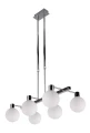 Maldus lampa wisząca chromowy 6x40w g9 klosz biały 36-01481 Candellux