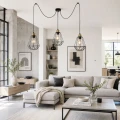 Primo p lampa wisząca czarny+złoty 3x60w e27 klosz czarny 33-00293 Candellux