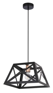 Origami lampa wisząca czarny 1x40w e27 klosz czarny 31-78520 Candellux