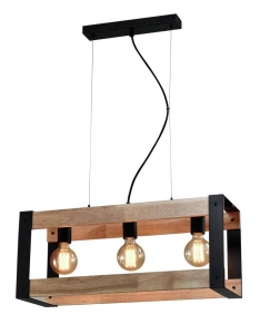 Varna lampa wisząca czarny 3x40w e27 klosz czarny 33-79077 Candellux