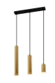 Tubo lampa wisząca czarny 3x25w gu10 klosz mix drewniany 33-79114 Candellux