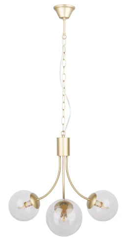 Dani lampa wisząca mosiądz 3x40w e14 klosz bezbarwny 33-79015 Candellux