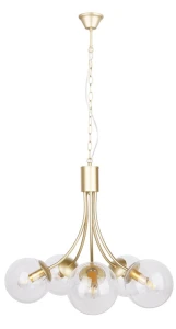 Dani lampa wisząca mosiądz 5x40w e14 klosz bezbarwny 35-79275 Candellux