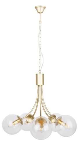 Dani lampa wisząca mosiądz 5x40w e14 klosz bezbarwny 35-79275 Candellux