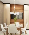 Dani lampa wisząca mosiądz 5x40w e14 klosz bezbarwny 35-79275 Candellux