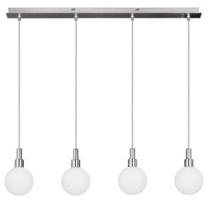 Maldus lampa wisząca chromowy 4x40w g9 klosz biały 34-01474 Candellux