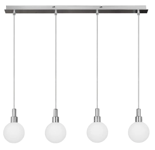 Maldus lampa wisząca chromowy 4x40w g9 klosz biały 34-01474 Candellux