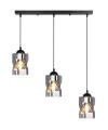 Felis lampa wisząca czarny 3x60w e27 klosz dymiony 33-00149 Candellux