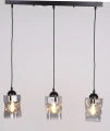 Felis lampa wisząca czarny 3x60w e27 klosz dymiony 33-00149 Candellux