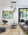 Felis lampa wisząca talerz czarny 3x60w e27 klosz dymiony 33-00200 Candellux