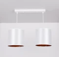 Atlanta lampa wisząca biały 2x40w e27 abażur biały 32-00644 Candellux