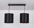 Candida p lampa wisząca czarny 2x40w e27 abażur czarny 32-00842 Candellux