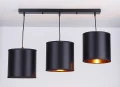 Candida lampa wisząca czarny 3x40w e27 abażur czarny 33-00736 Candellux