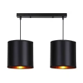 Candida lampa wisząca czarny 2x40w e27 abażur czarny 32-00712 Candellux