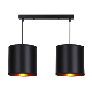 Candida lampa wisząca czarny 2x40w e27 abażur czarny 32-00712 Candellux