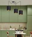 Candida p lampa wisząca czarny 3x40w e27 abażur czarny 33-00859 Candellux