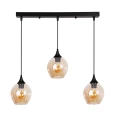 Aspa lampa wisząca czarny 3x40w e27 klosz brązowy 33-00606 Candellux