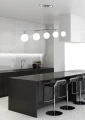 Oden lampa wisząca chromowy 5x40w g9 klosz biały 35-03270 Candellux