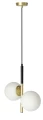 Duo lampa wisząca czarny matowy+złoty 2x15w e14 klosz biały 32-01269 Candellux