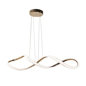 SNELLO lampa wisząca złoty 32W LED 3000, 4500, 6500K kryształki bezbarwne 31-54074 Candellux