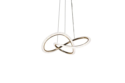 ELIO lampa wisząca złoty 32W LED 3000, 4500, 6500K kryształki bezbarwne 31-54050 Candellux