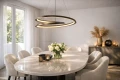 CALLAS lampa wisząca czarny 32W LED 3000, 4500, 6500K osłonka biała 31-54029 Candellux