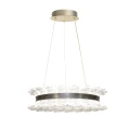 TOLOSA lampa wisząca satyna nikiel 30W LED 3000, 4500,6500K kryształki bezbarwne 32-54005 Candellux