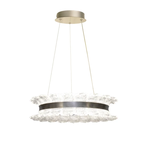 TOLOSA lampa wisząca satyna nikiel 30W LED 3000, 4500,6500K kryształki bezbarwne 32-54005 Candellux