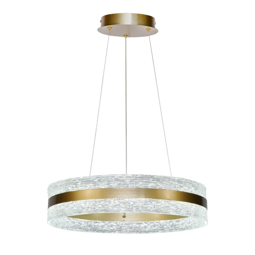 CASTILLO 60 lampa wisząca złoty 35W LED 3000, 4500, 6500K kryształki bezbarwne 32-53992 Candellux