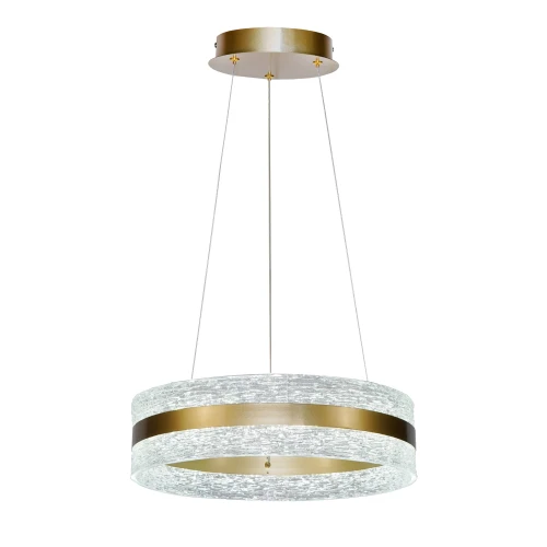 CASTILLO 40 lampa wisząca złoty 24W LED 3000, 4500, 6500K kryształki bezbarwne 32-53985 Candellux