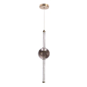 KELLY lampa wisząca złoty 8W LED 2700K klosz dymiony 31-54500 Candellux