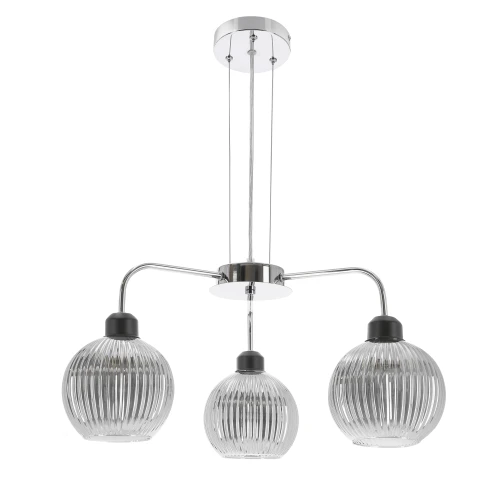 VERTON lampa wisząca chromowy 3x40W E27 klosz chromowy 33-48509 Candellux