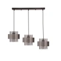 Spiega lampa wisząca czarny+satyna nikiel 3x60W E27 klosz dymiony 33-47151 Candellux