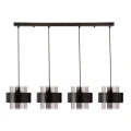 Spiega lampa wisząca czarny 4x60W E27 klosz dymiony 34-47182 Candellux