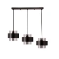 Spiega lampa wisząca czarny 3x60W E27 klosz dymiony 33-47168 Candellux