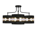 Andy lampa wisząca czarny 3x40w e27 abażur czarny+złoty 33-06141 Candellux
