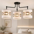 Andy lampa wisząca czarny 3x40w e27 abażur czarny+złoty 33-06141 Candellux