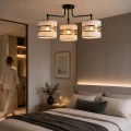 Andy lampa wisząca czarny 3x40w e27 abażur czarny+złoty 33-06141 Candellux