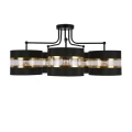 Andy lampa wisząca czarny 5x40w e27 abażur czarny+złoty 35-06158 Candellux
