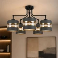 Andy lampa wisząca czarny 5x40w e27 abażur czarny+złoty 35-06158 Candellux