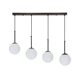 Pompei lampy wiszące czarny 4x4x40 e27 klosz biały 34-09630 Candellux