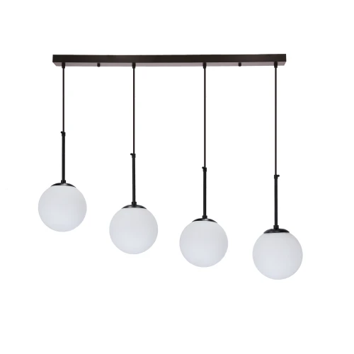 Pompei lampy wiszące czarny 4x4x40 e27 klosz biały 34-09630 Candellux